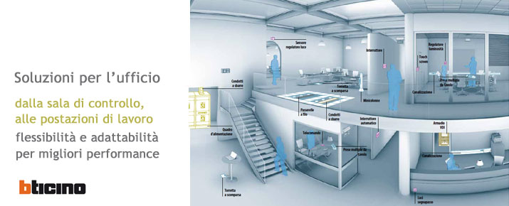 Impianti elettrici e domotica per l'ufficio - BTicino